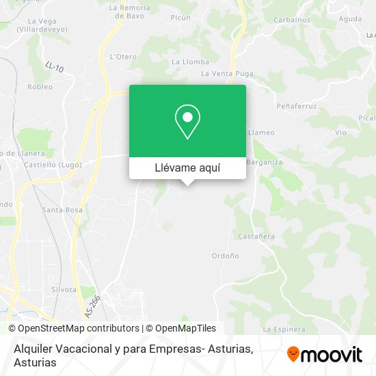 Mapa Alquiler Vacacional y para Empresas- Asturias