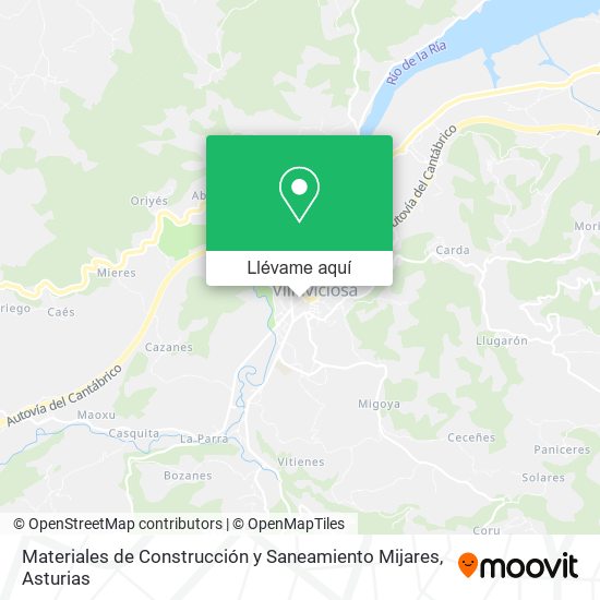 Mapa Materiales de Construcción y Saneamiento Mijares