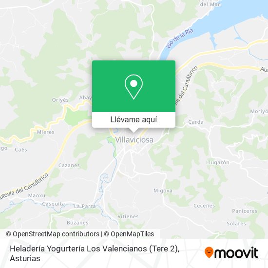 Mapa Heladería Yogurtería Los Valencianos (Tere 2)
