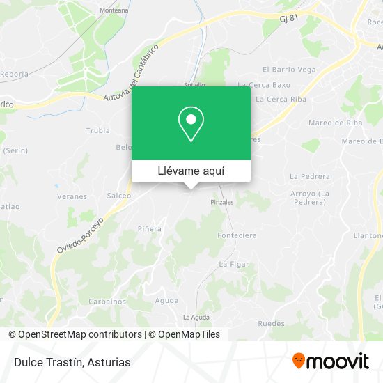 Mapa Dulce Trastín