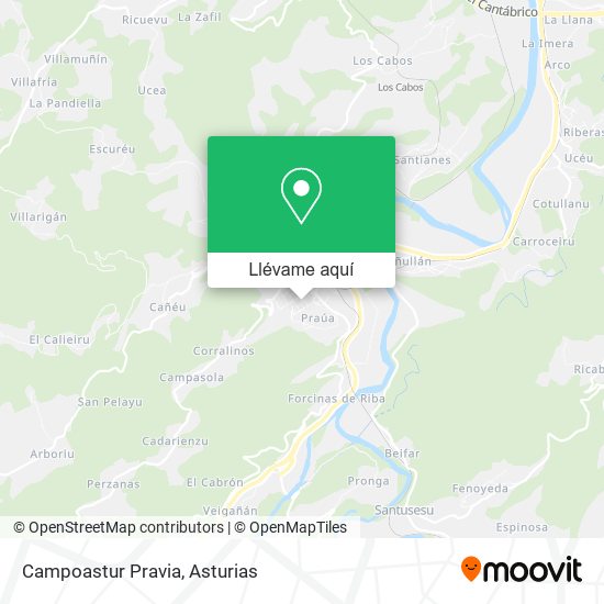 Mapa Campoastur Pravia