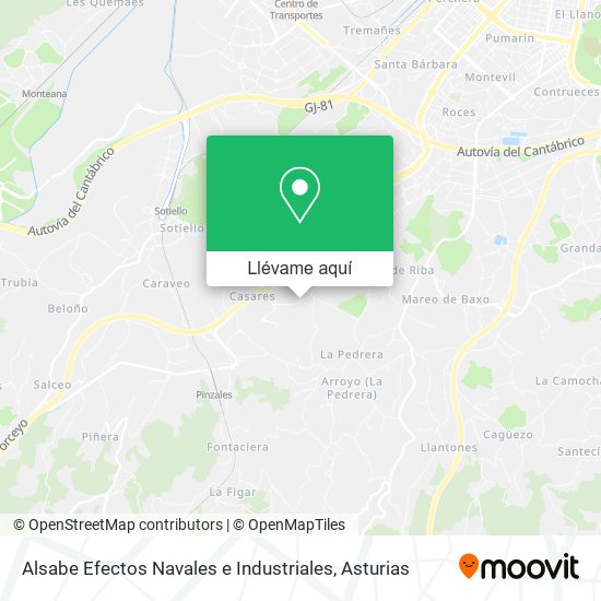 Mapa Alsabe Efectos Navales e Industriales