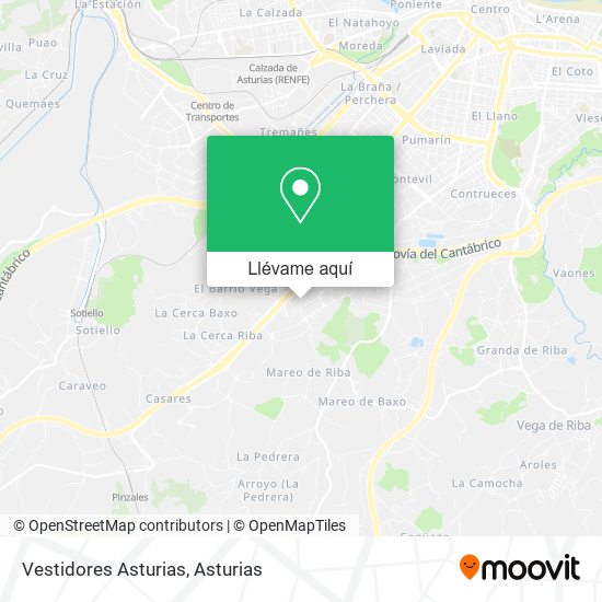 Mapa Vestidores Asturias