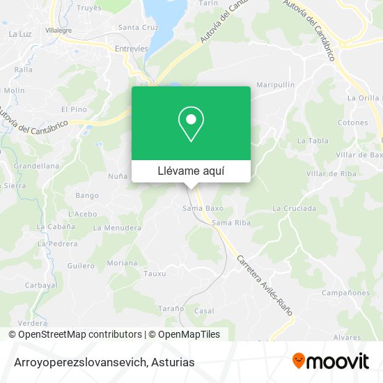 Mapa Arroyoperezslovansevich