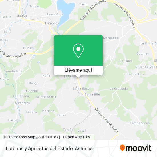 Mapa Loterías y Apuestas del Estado