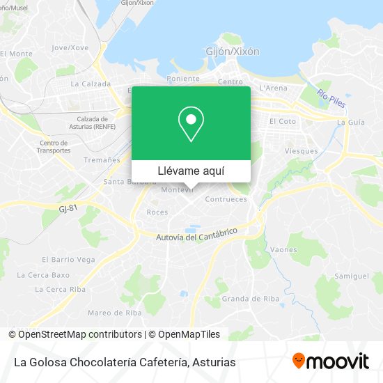 Mapa La Golosa Chocolatería Cafetería