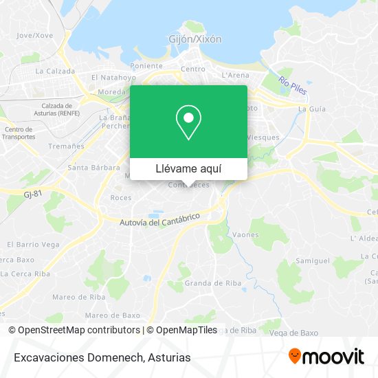 Mapa Excavaciones Domenech