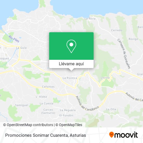 Mapa Promociones Sonimar Cuarenta