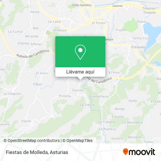 Mapa Fiestas de Molleda