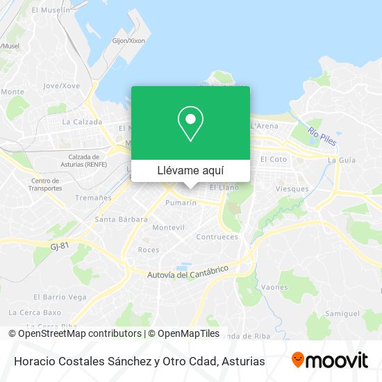 Mapa Horacio Costales Sánchez y Otro Cdad