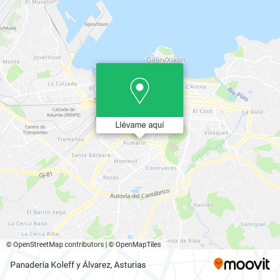 Mapa Panadería Koleff y Álvarez