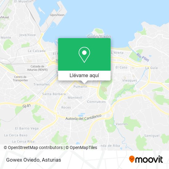 Mapa Gowex Oviedo