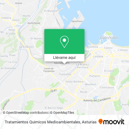 Mapa Tratamientos Quimicos Medioambientales
