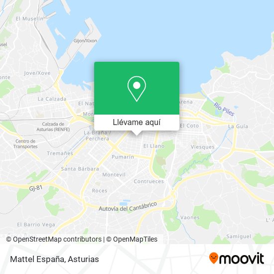 Mapa Mattel España