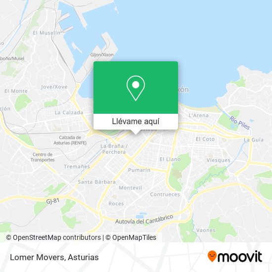 Mapa Lomer Movers