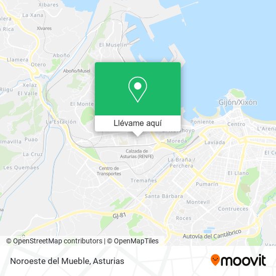 Mapa Noroeste del Mueble