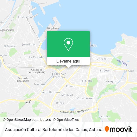 Mapa Asociación Cultural Bartolomé de las Casas