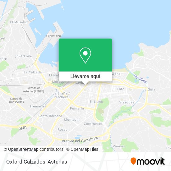 Mapa Oxford Calzados