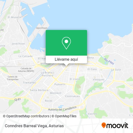 Mapa Conndres Barreal Vega