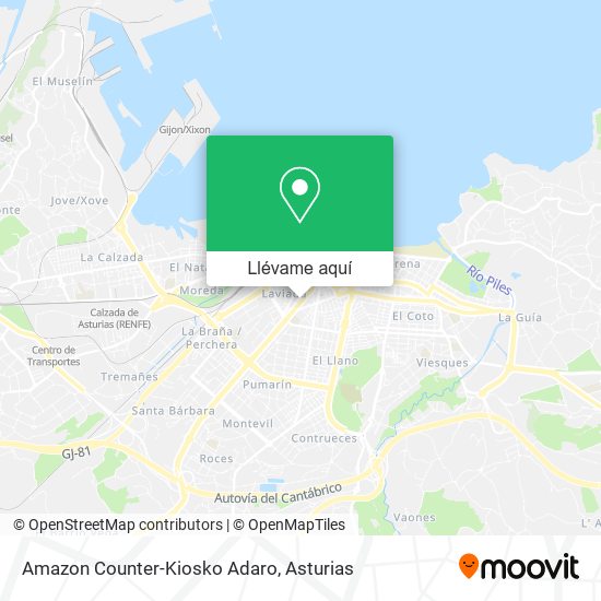 Mapa Amazon Counter-Kiosko Adaro