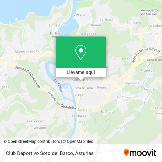 Mapa Club Deportivo Soto del Barco