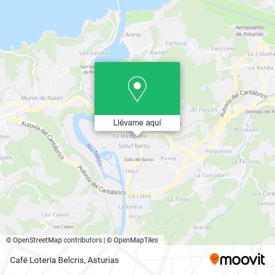 Mapa Café Lotería Belcris