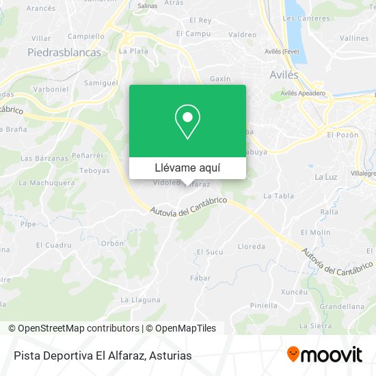 Mapa Pista Deportiva El Alfaraz