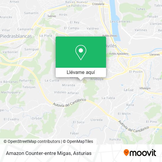 Mapa Amazon Counter-entre Migas