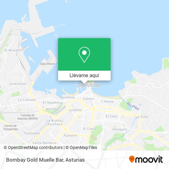 Mapa Bombay Gold Muelle Bar
