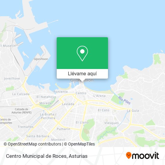 Mapa Centro Municipal de Roces