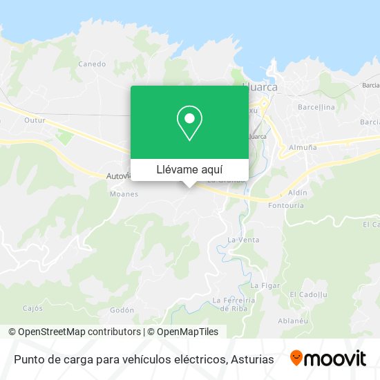 Mapa Punto de carga para vehículos eléctricos