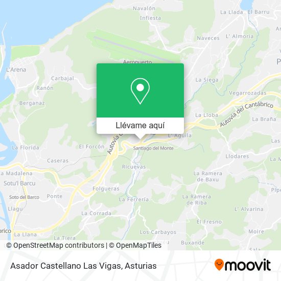 Mapa Asador Castellano Las Vigas