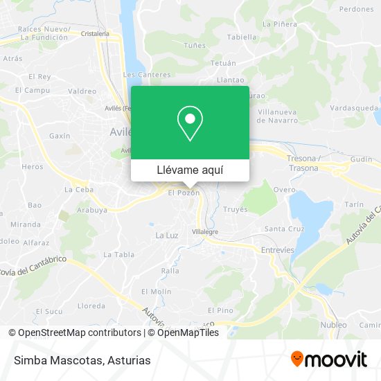 Mapa Simba Mascotas