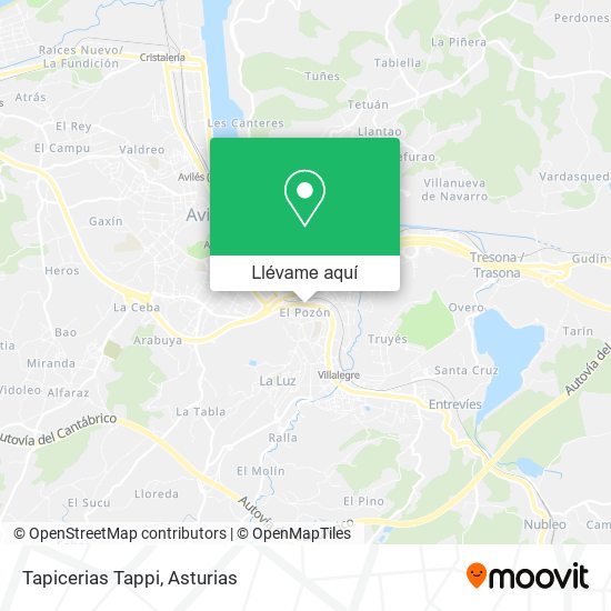 Mapa Tapicerias Tappi