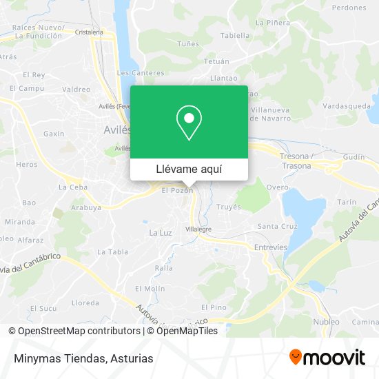 Mapa Minymas Tiendas