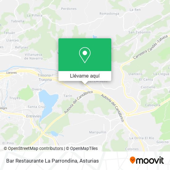 Mapa Bar Restaurante La Parrondina