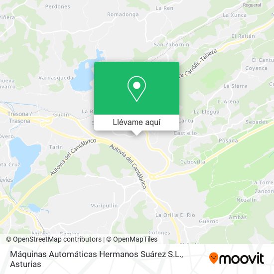 Mapa Máquinas Automáticas Hermanos Suárez S.L.
