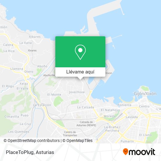 Mapa PlaceToPlug