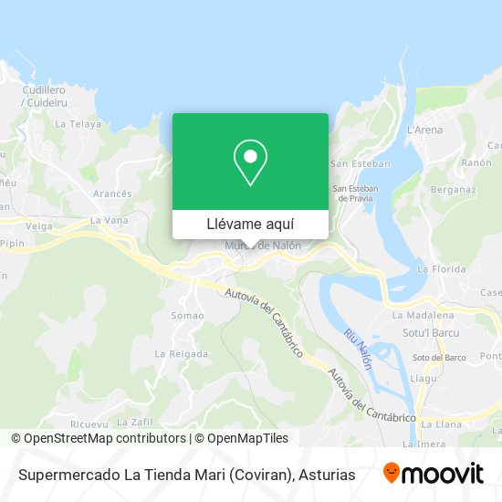 Mapa Supermercado La Tienda Mari (Coviran)
