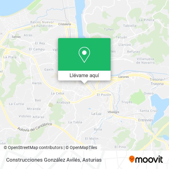 Mapa Construcciones González Avilés