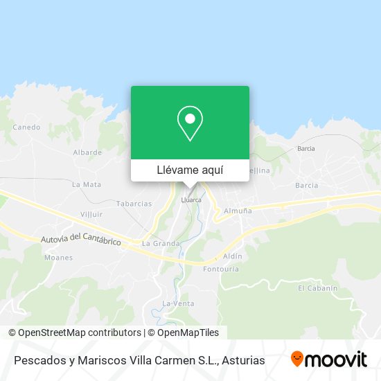 Mapa Pescados y Mariscos Villa Carmen S.L.