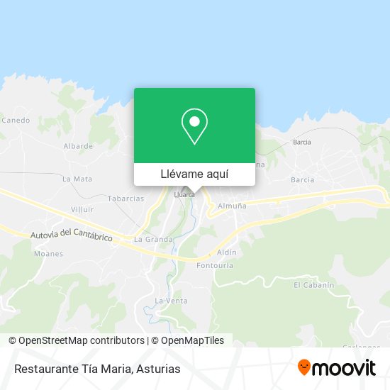Mapa Restaurante Tía Maria