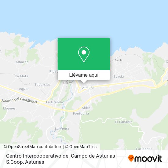 Mapa Centro Intercooperativo del Campo de Asturias S.Coop