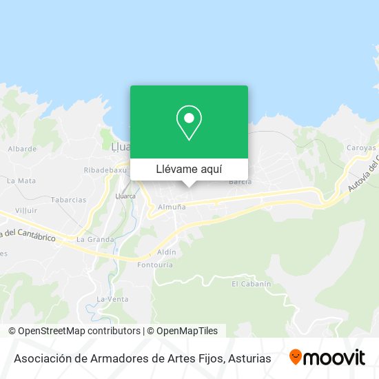 Mapa Asociación de Armadores de Artes Fijos