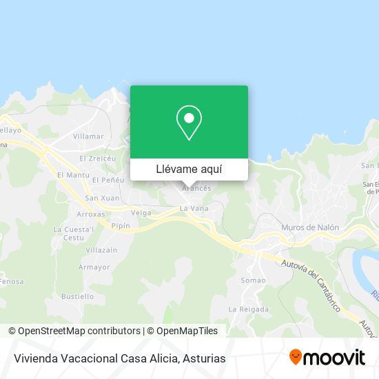 Mapa Vivienda Vacacional Casa Alicia