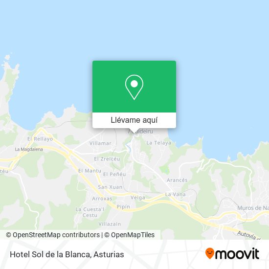 Mapa Hotel Sol de la Blanca