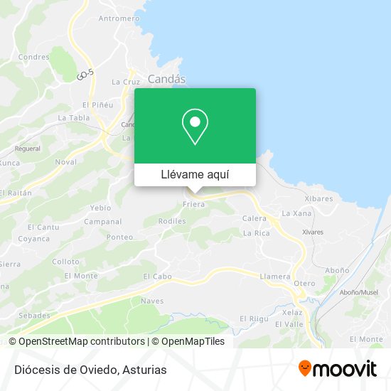 Mapa Diócesis de Oviedo
