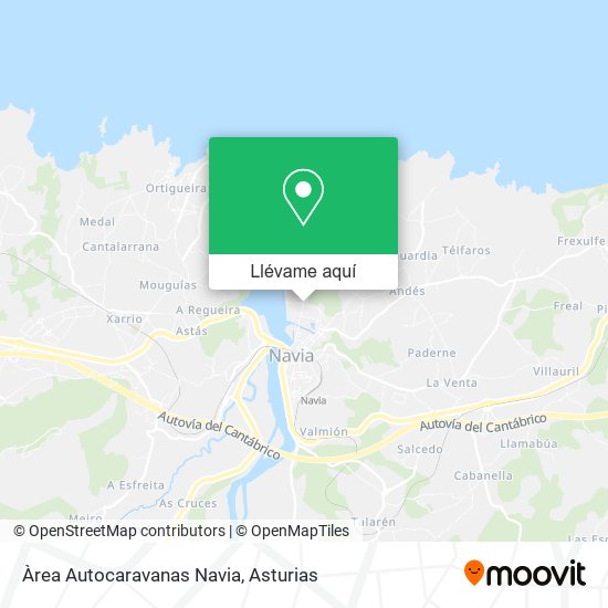 Mapa Àrea Autocaravanas Navia