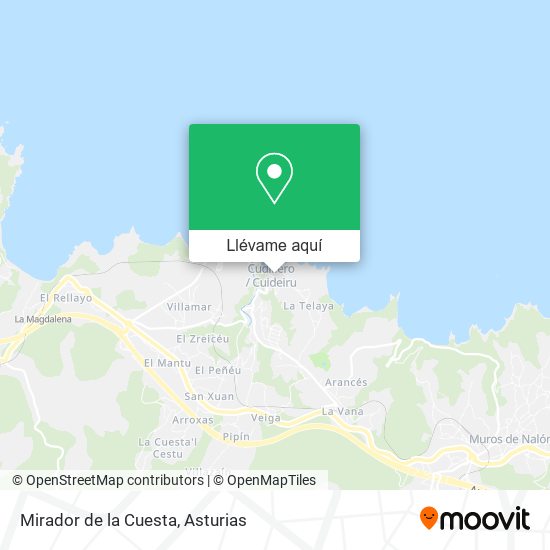 Mapa Mirador de la Cuesta