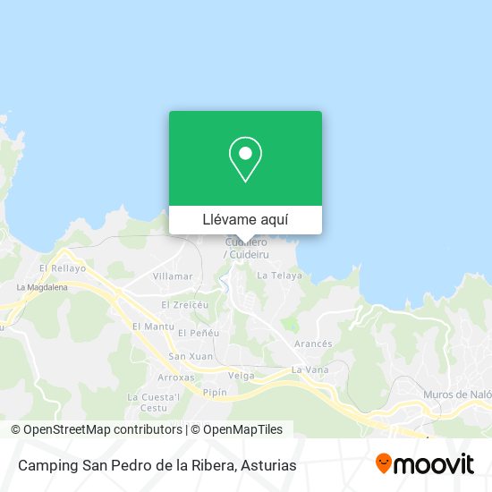 Mapa Camping San Pedro de la Ribera